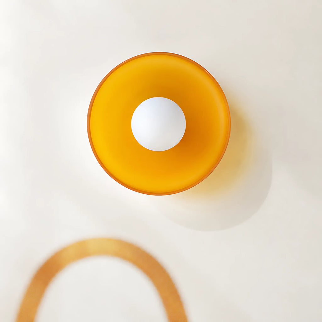 Vela Low-Profile Glass Ceiling Light