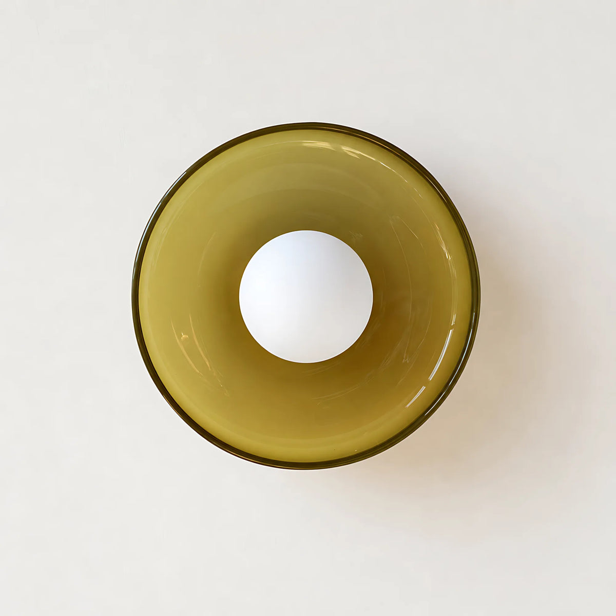 Vela Low-Profile Glass Ceiling Light