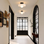 Vela Low-Profile Glass Ceiling Light