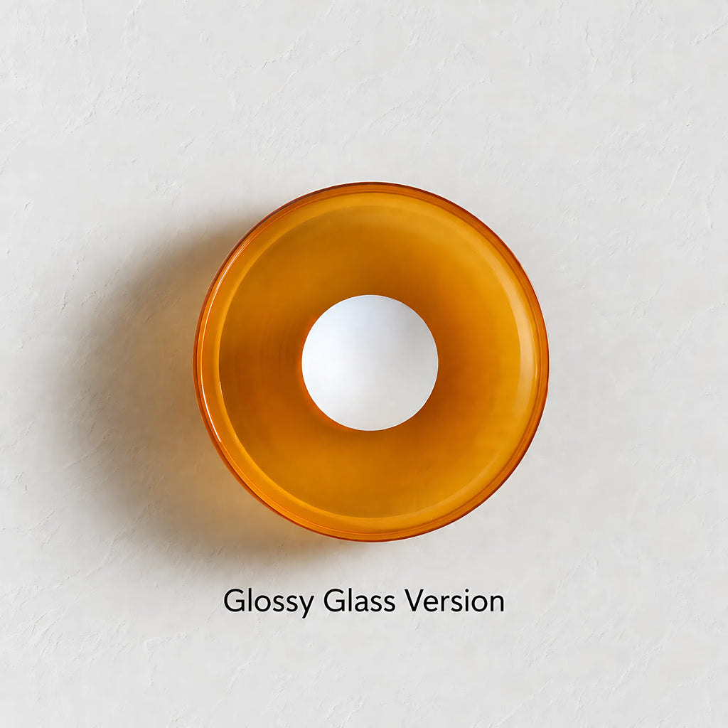 Vela Low-Profile Glass Ceiling Light