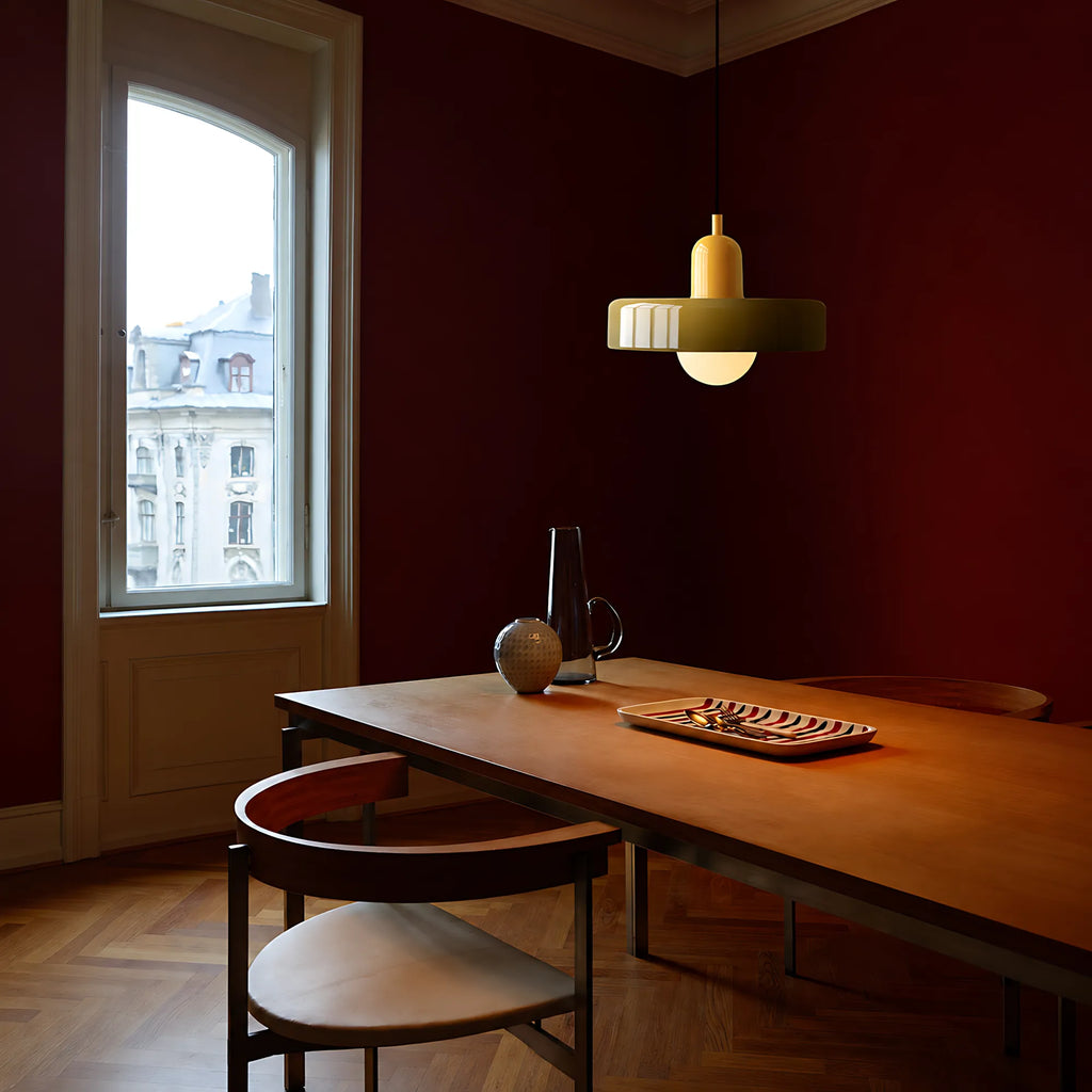 Vela Low-Profile Glass Pendant Light