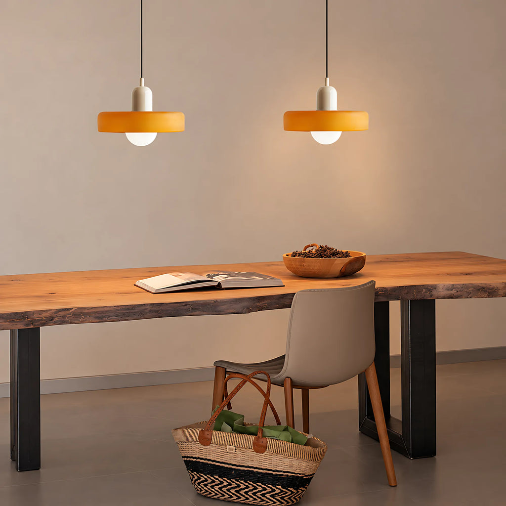 Vela Low-Profile Glass Pendant Light