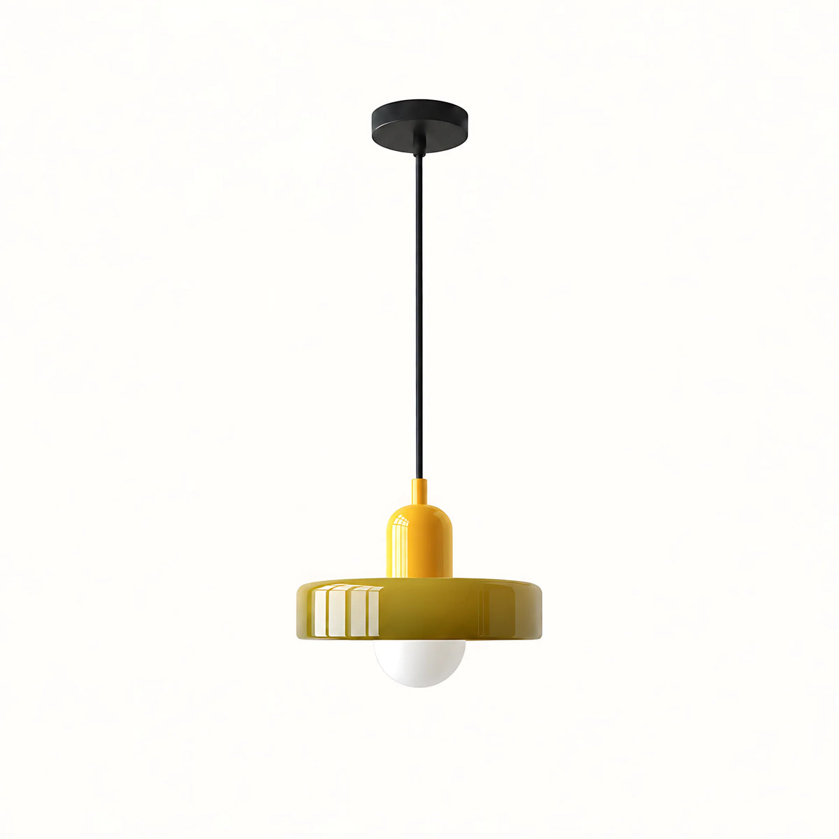 Vela Low-Profile Glass Pendant Light