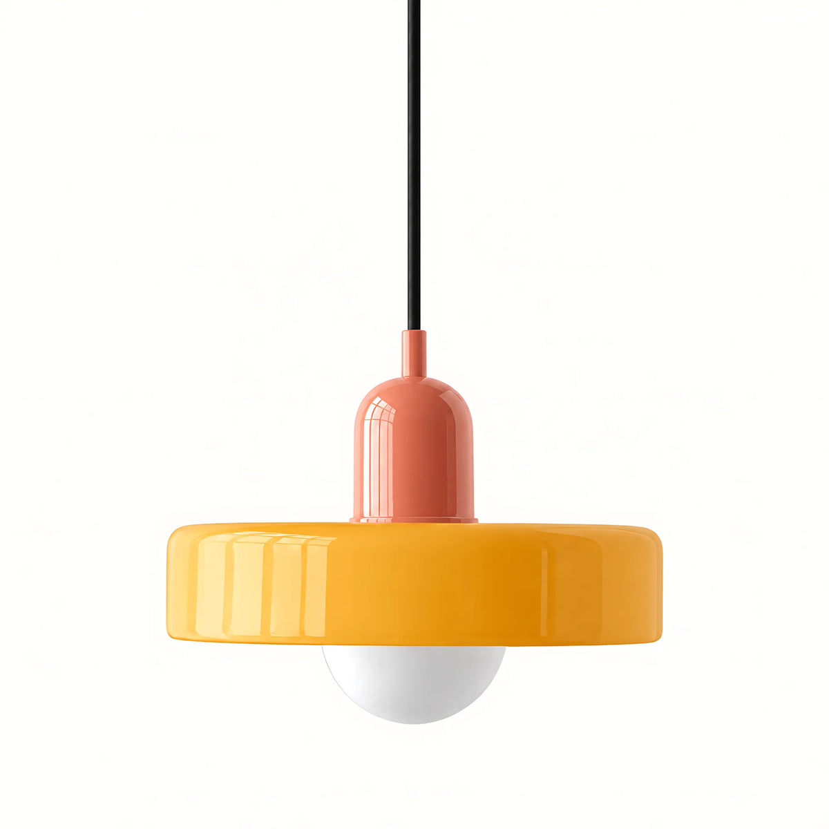 Vela Low-Profile Glass Pendant Light
