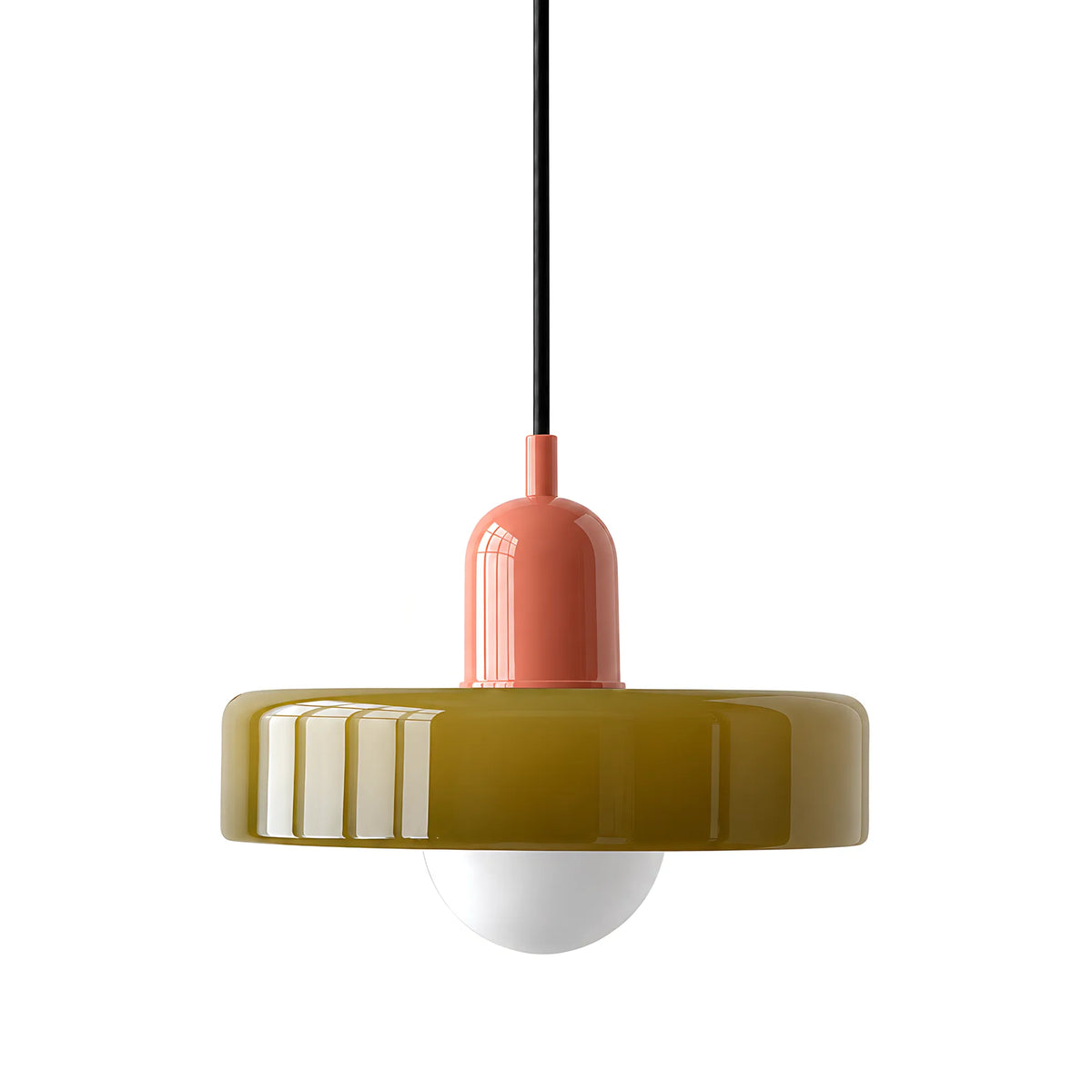 Vela Low-Profile Glass Pendant Light
