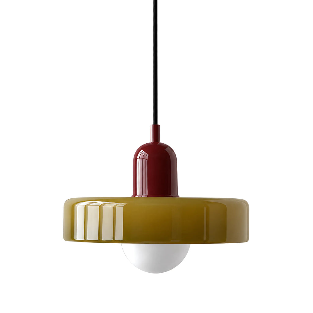 Vela Low-Profile Glass Pendant Light