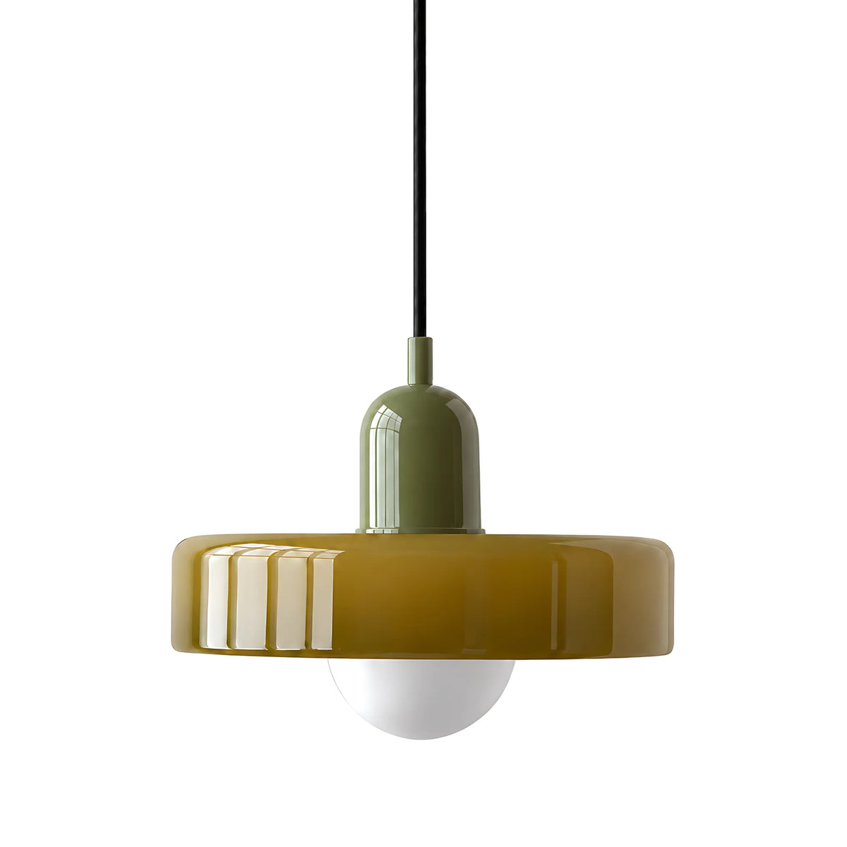 Vela Low-Profile Glass Pendant Light