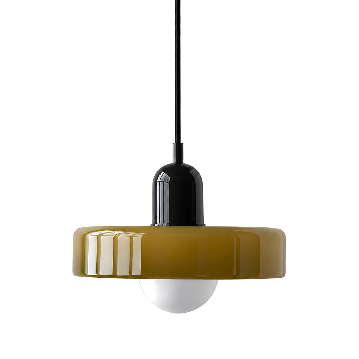 Vela Low-Profile Glass Pendant Light