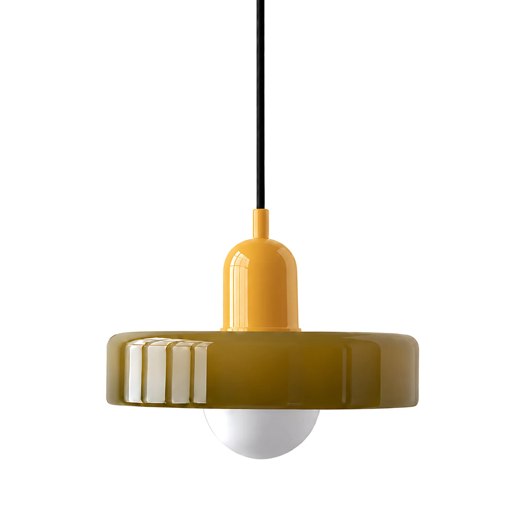 Vela Low-Profile Glass Pendant Light