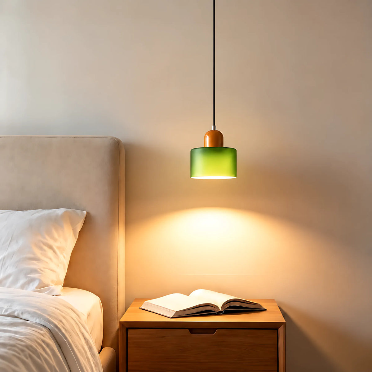Vela Tall-Profile Glass Pendant Light