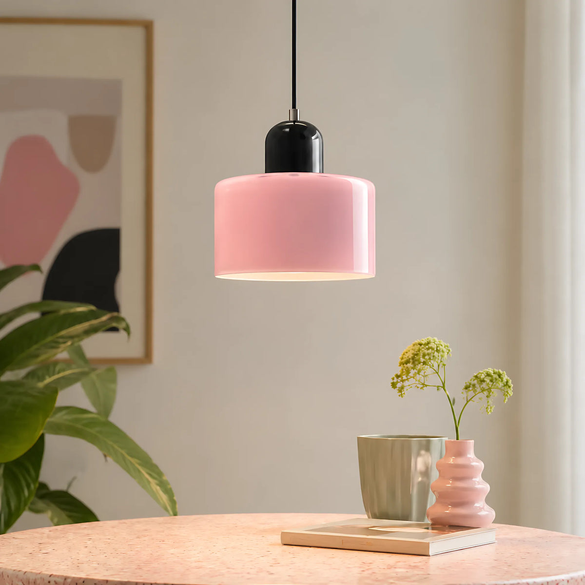 Vela Tall-Profile Glass Pendant Light