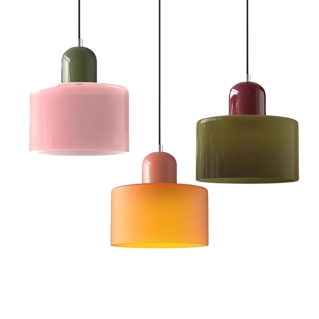 Vela Tall-Profile Glass Pendant Light