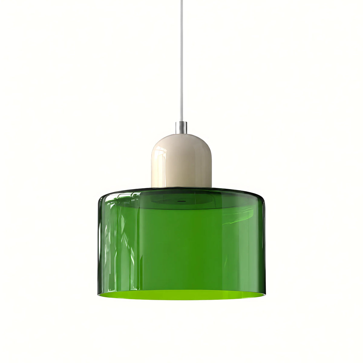 Vela Tall-Profile Glass Pendant Light