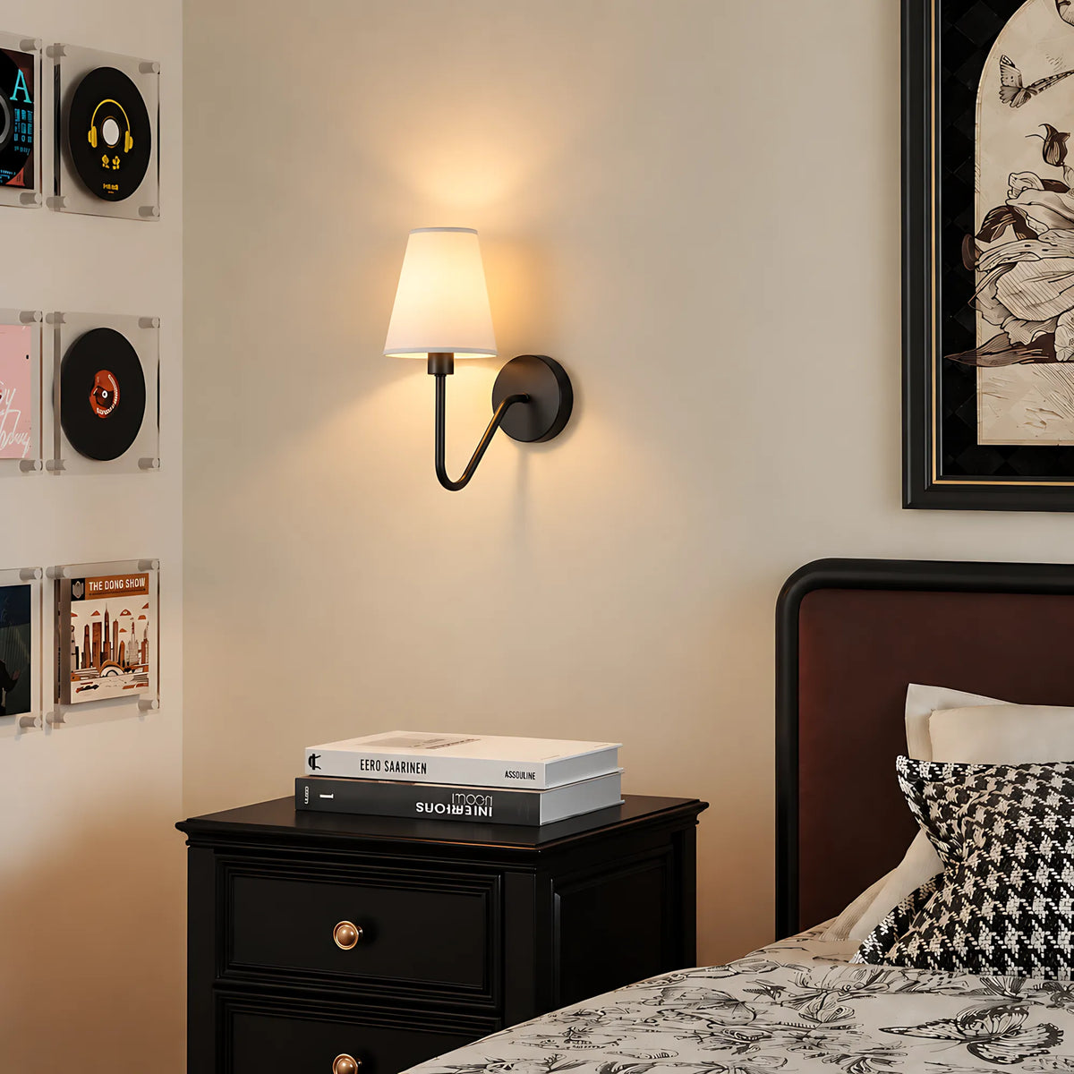 Velmora Fabric Shade Wall Light