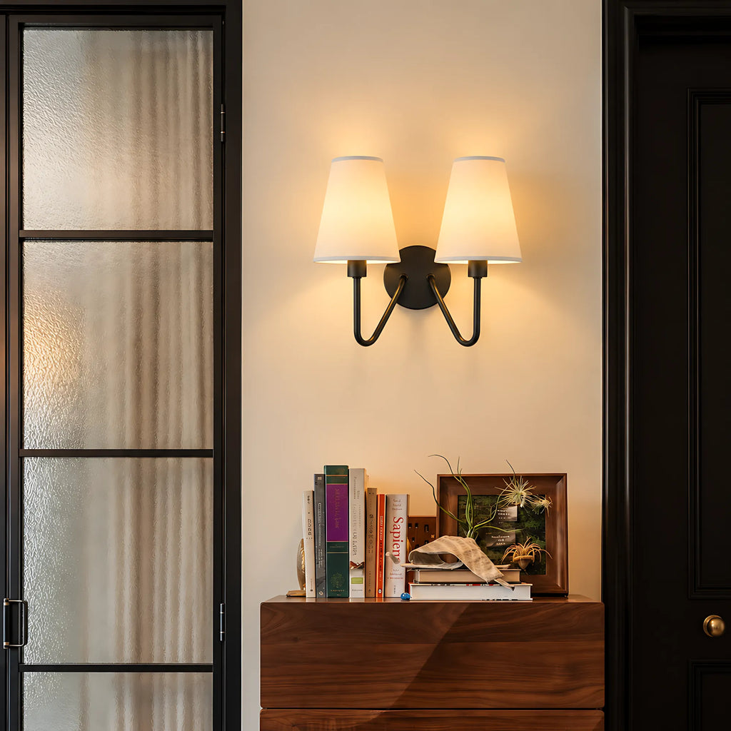 Velmora Fabric Shade Wall Light