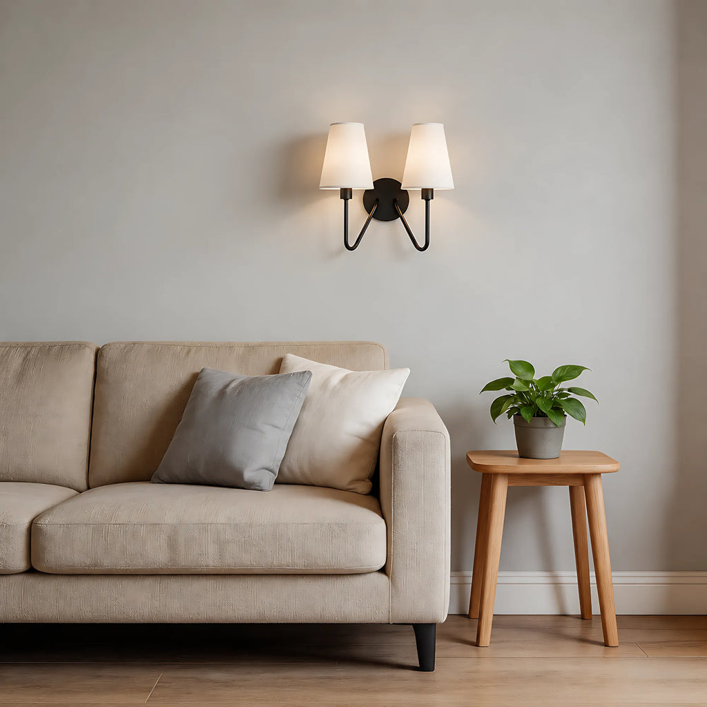 Velmora Fabric Shade Wall Light