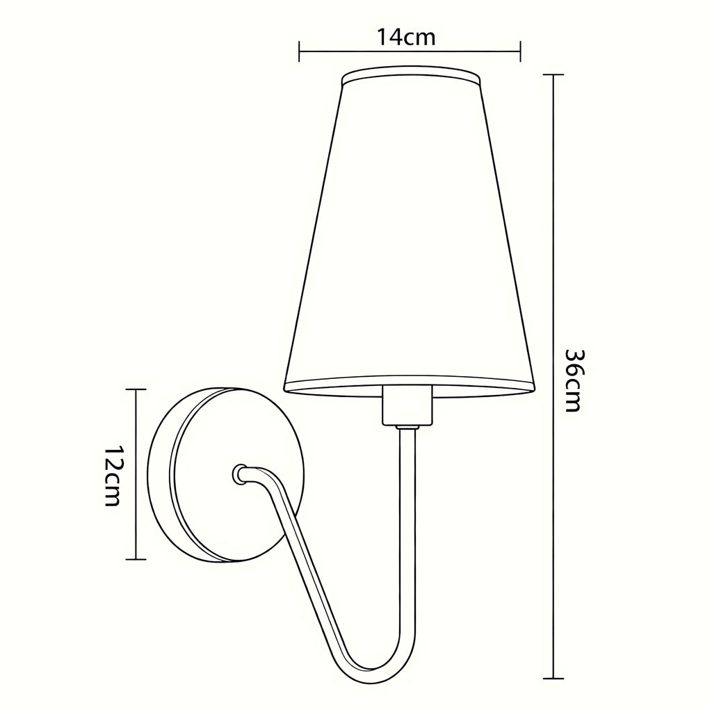 Velmora Fabric Shade Wall Light