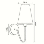 Velmora Fabric Shade Wall Light