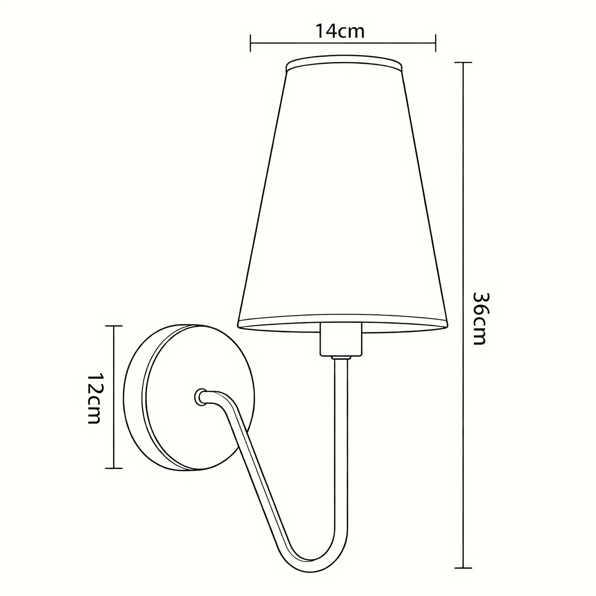 Velmora Fabric Shade Wall Light