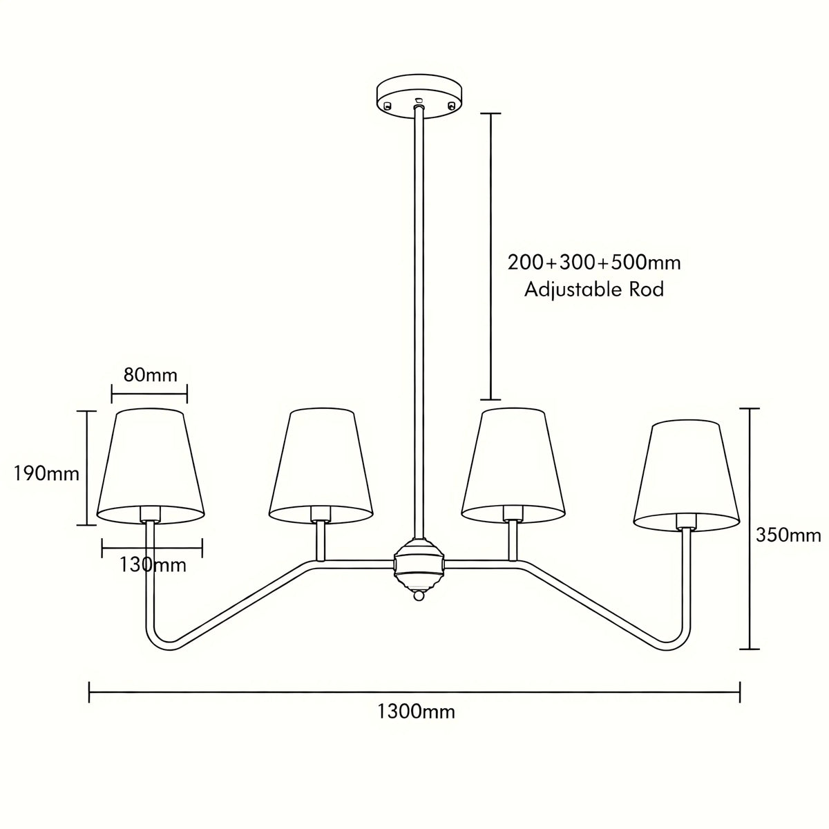 Velmora Multi-Light Chandelier