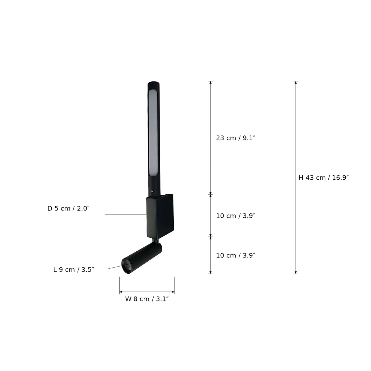 Veylo Dual-Light Adjustable Wall Light