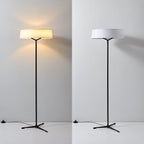 Veyra Modern Minimalist Fabric Shade Floor Lamp