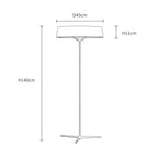 Veyra Modern Minimalist Fabric Shade Floor Lamp