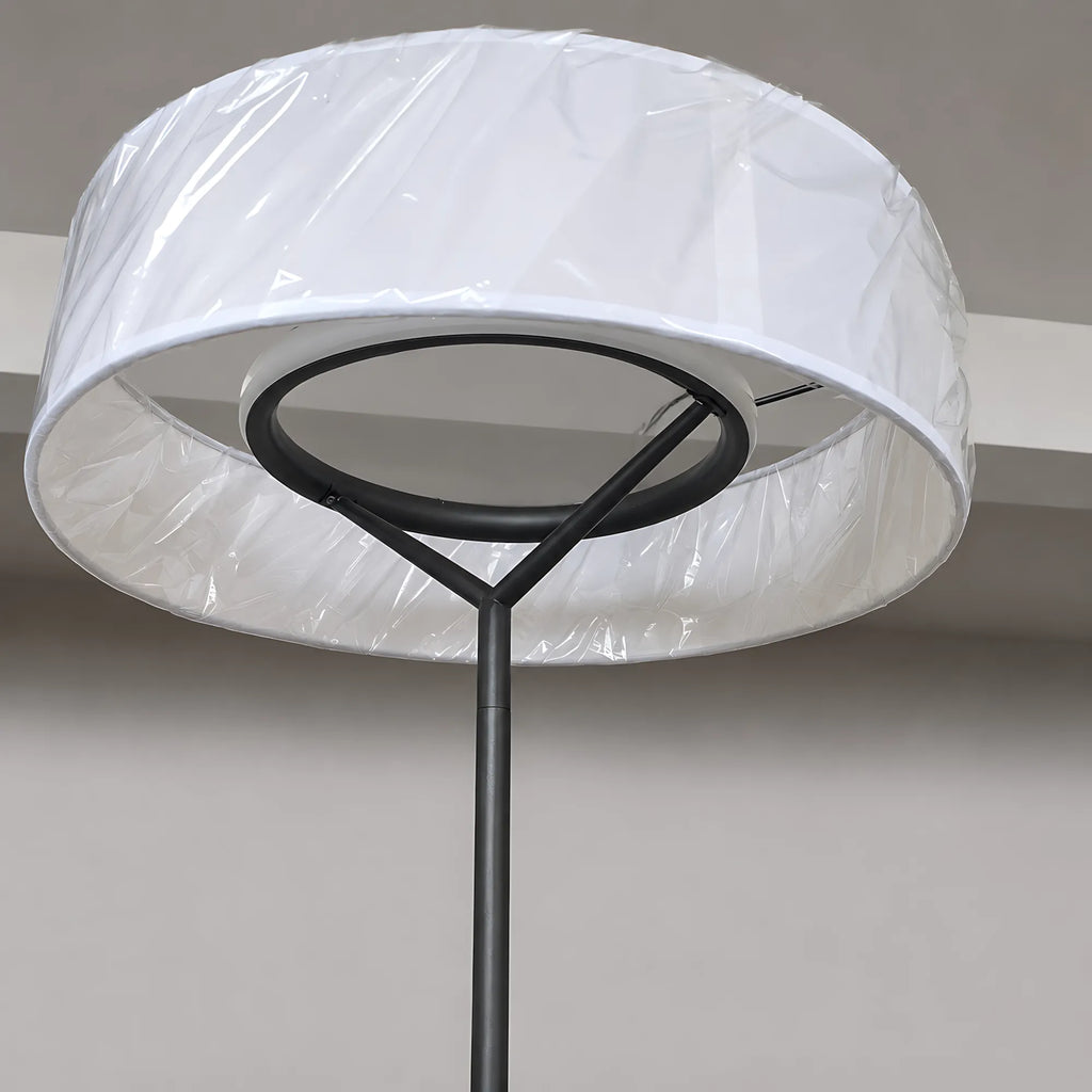 Veyra Modern Minimalist Fabric Shade Floor Lamp