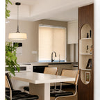 Veyra Modern Minimalist Fabric Shade Pendant Light