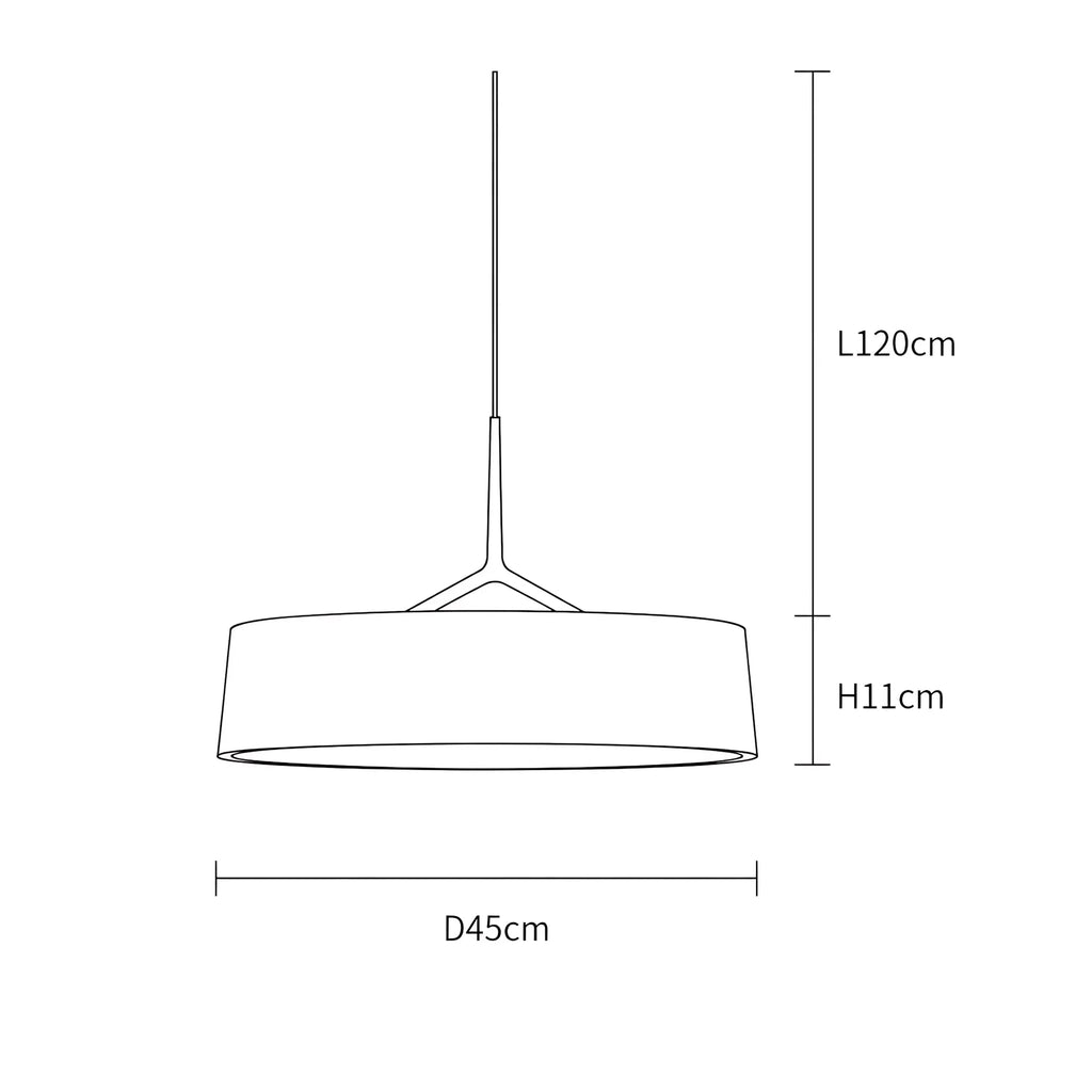 Veyra Modern Minimalist Fabric Shade Pendant Light