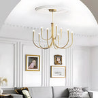 Vintage Curved-Arm Chandelier