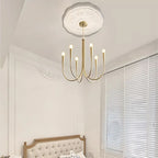 Vintage Curved-Arm Chandelier