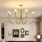 Vintage Curved-Arm Chandelier