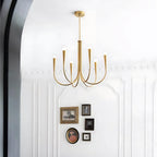 Vintage Curved-Arm Chandelier
