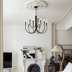Vintage Curved-Arm Chandelier