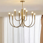 Vintage Curved-Arm Chandelier