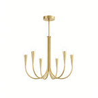 Vintage Curved-Arm Chandelier