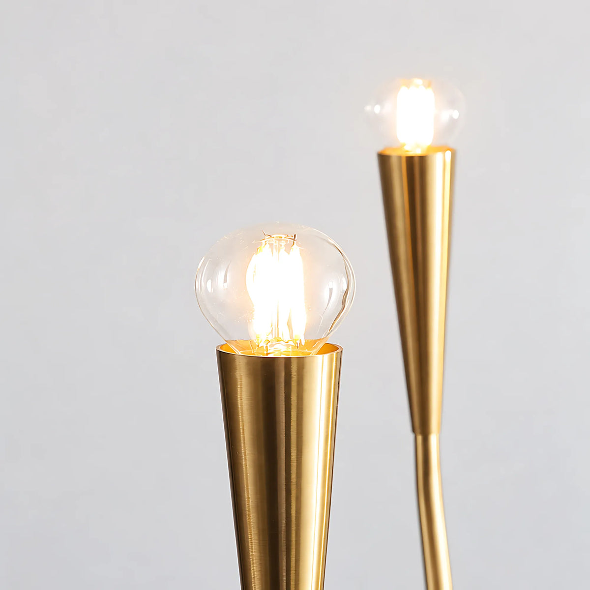Vintage Curved-Arm Chandelier
