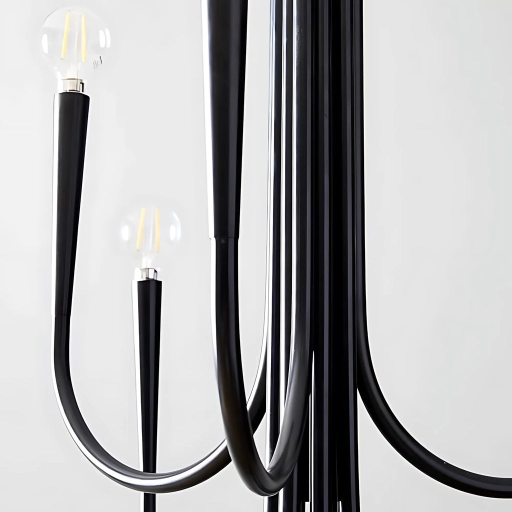 Vintage Curved-Arm Chandelier