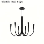 Vintage Curved-Arm Chandelier