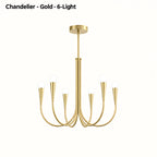 Vintage Curved-Arm Chandelier