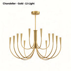 Vintage Curved-Arm Chandelier