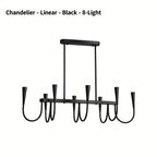 Vintage Curved-Arm Chandelier