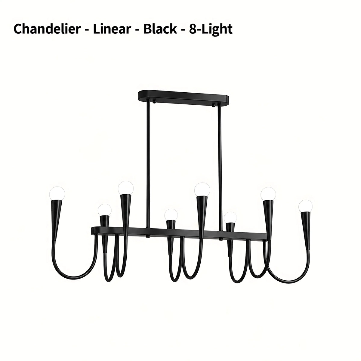 Vintage Curved-Arm Chandelier