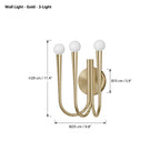 Vintage Curved-Arm Chandelier