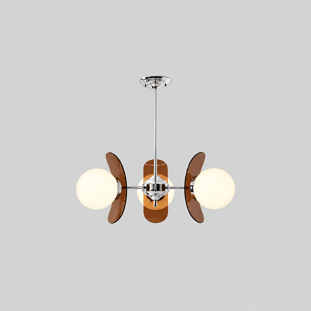 Vintage Petal Globe Chandelier