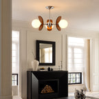 Vintage Petal Globe Chandelier