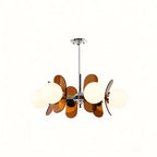 Vintage Petal Globe Chandelier