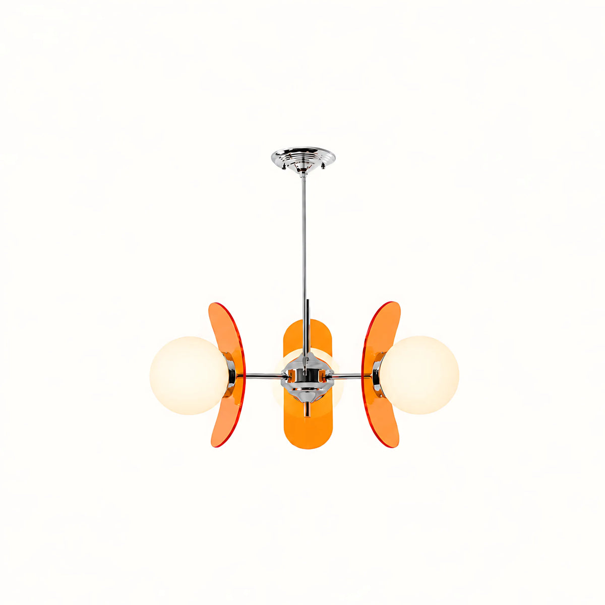 Vintage Petal Globe Chandelier