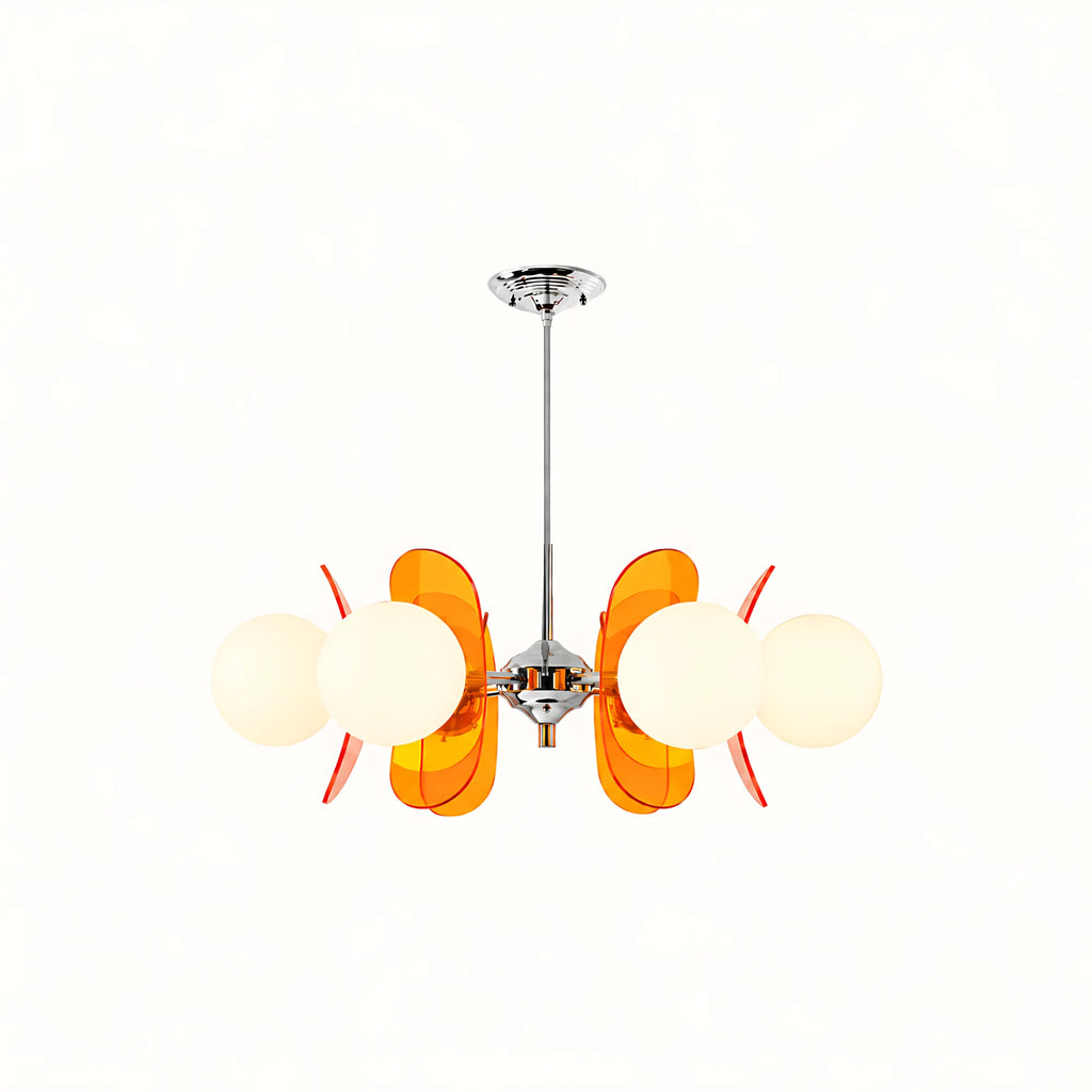 Vintage Petal Globe Chandelier